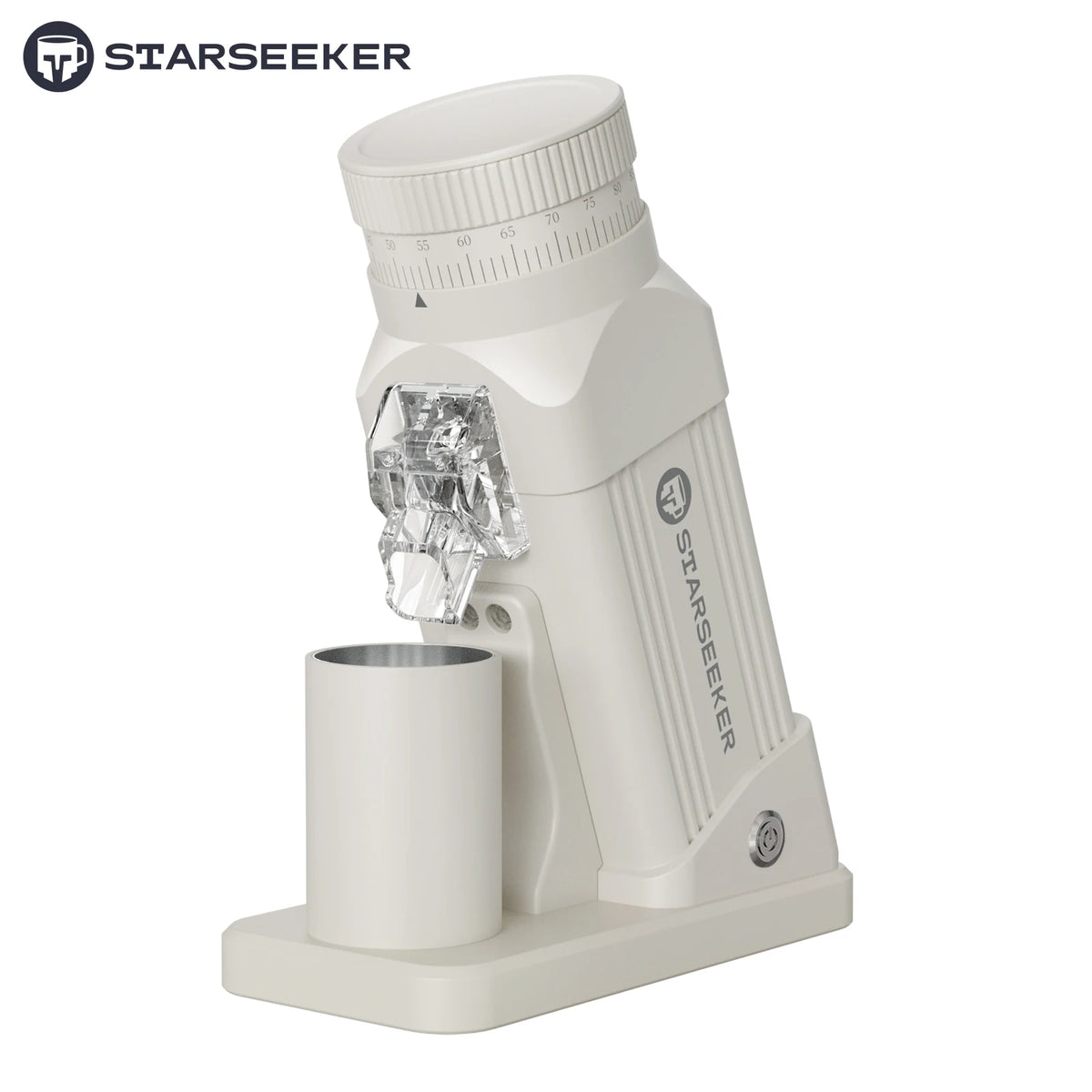 STARSEEKER E64 Electric Coffee Grinder Home 64mm Titanium Plated Flat Burr 1800RPM For Espresso Coffee Bean Stepless Adjustment