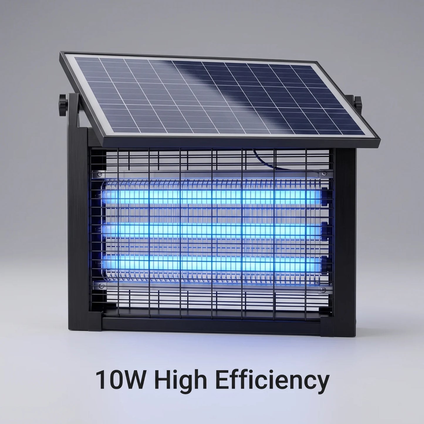 Solar Bug Zapper Outdoor IPX5 Waterproof UV Blue Light Mosquito Killer Lamp Auto Light Sensor Solar Powered Insect Fly Trap for Garden Farm Patio Yard Camping