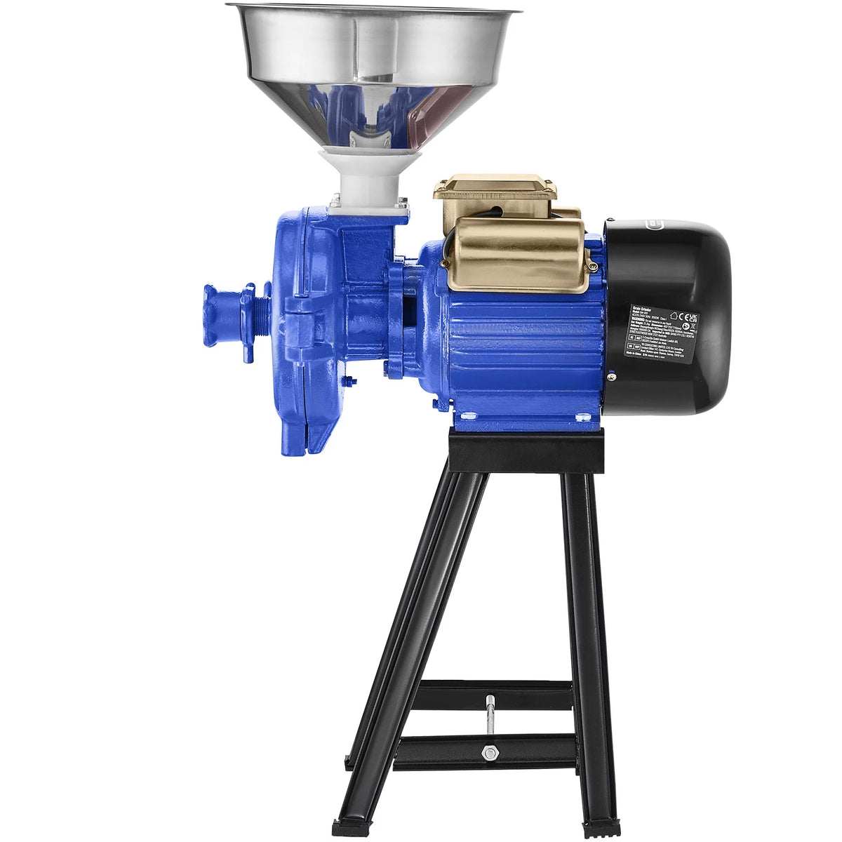 SucceBuy Electric Grain Mill Grinder 3000W Spice Grinders, Commercial Corn Mill with Funnel Cereal  Wheat Grinders Dry Grinder