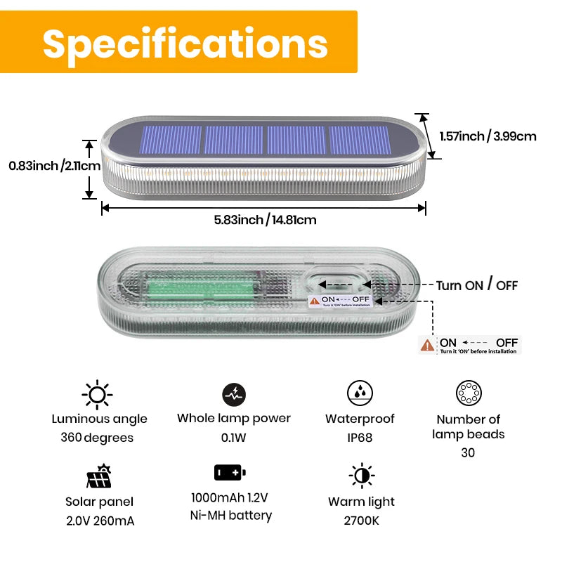 5 Years Lifespan 4 Pack Solar Deck Lights IP68 Waterproof Auto On/Off 5-Ton Anti-Pressure LED Step Lights for Garden Yard Solar Path Lighting